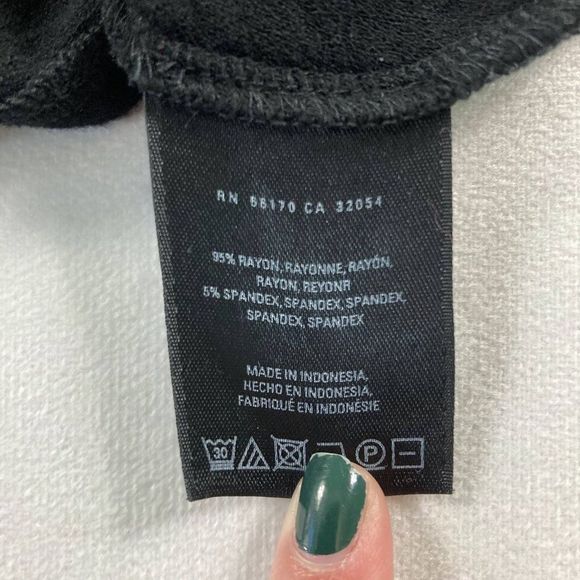 Anthropologie Deletta Black Sleeveless V-Neck Crossover Mini Wrap Blouse Medium - Picture 5 of 7